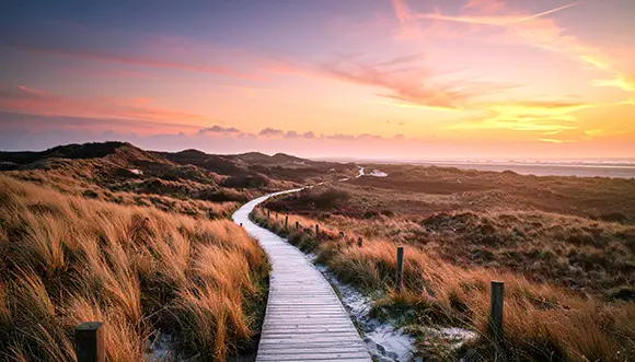 Ameland in december, de maand waarin Sunneklaas plaatsvindt