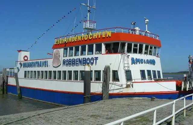De boot van Ameland naar Schiermonnikoog