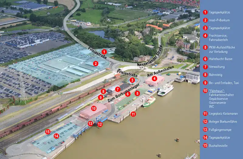 Parken Emden - Plan der Anlage