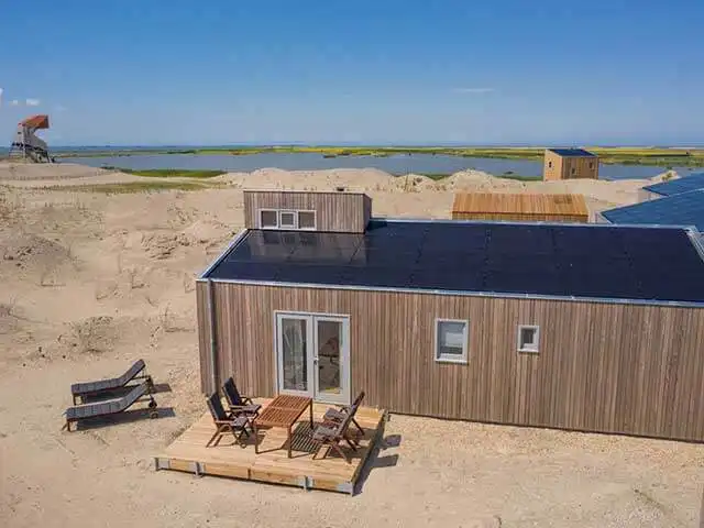 Overnachten op de Marker Wadden