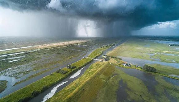 Het weer op Marker Wadden