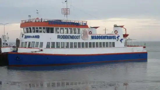 The ferry from Terschelling to Ameland