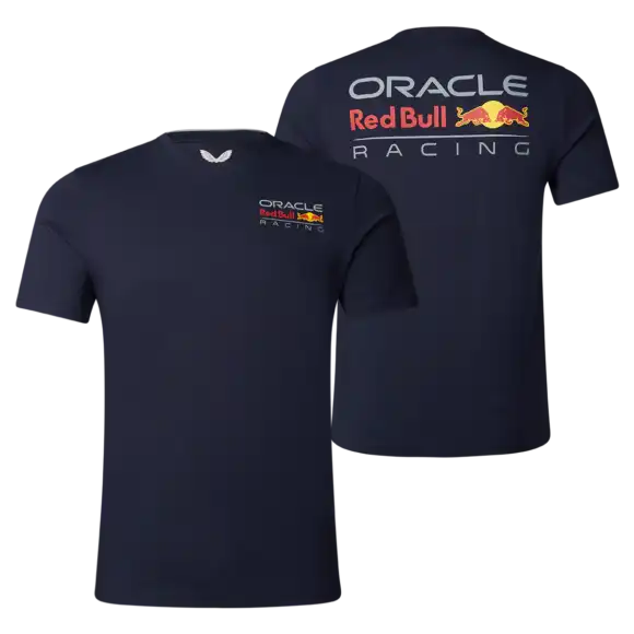 Red Bull Racing T-shirt – XXXL – 2 Side Logo T-shirt – Blauw – Max Verstappen | Verstappen.com