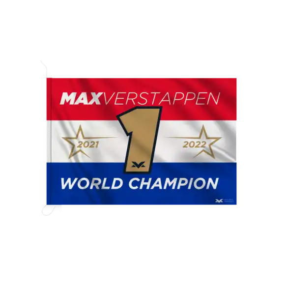 Wereldkampioen Vlag 100×150 – Meerkleurig – One size | Verstappen.com