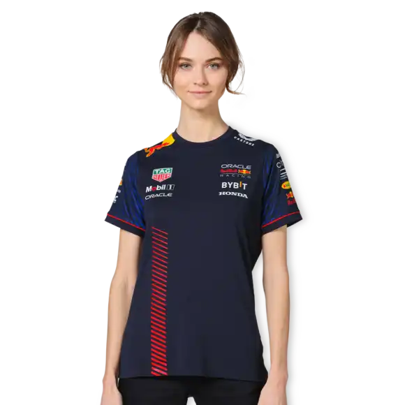 Red Bull Racing T-shirt – XS – Team T-shirt 2023 – Dames – Max Verstappen | Verstappen.com
