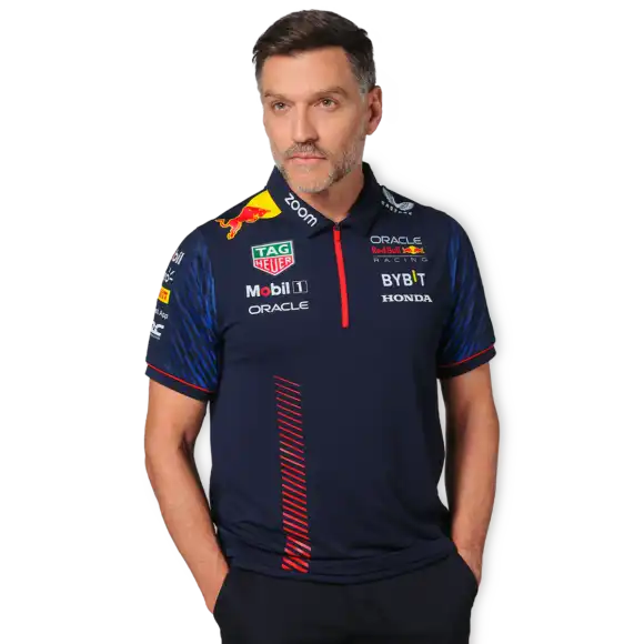 Red Bull Racing Polo – M – Team Polo 2023 – Heren – Max Verstappen | Verstappen.com