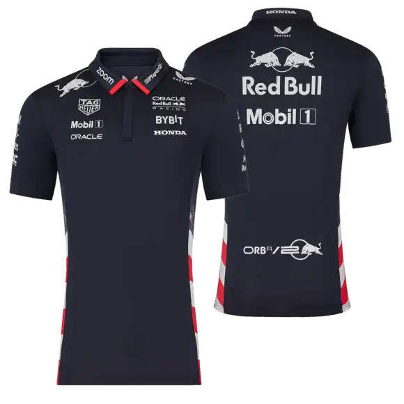 Red Bull Racing Polo – M – America Race Team Polo 2024 – Heren – Max Verstappen | Verstappen.com