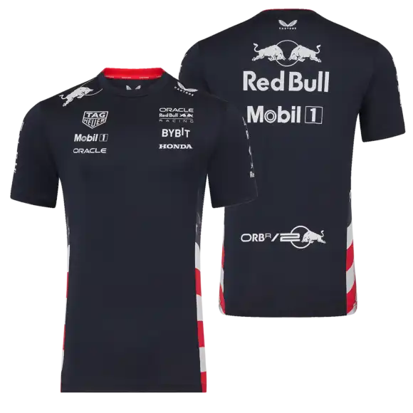Red Bull Racing T-shirt – S – America Race Team T-Shirt 2024 – Heren – Max Verstappen | Verstappen.com