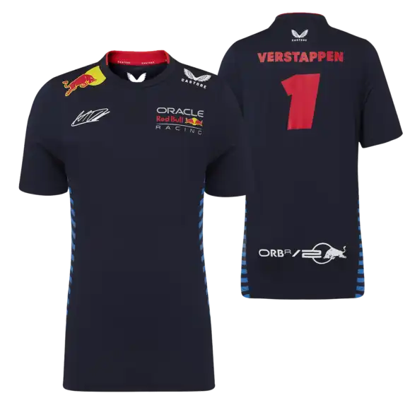 Max Verstappen T-shirt – 140-146 – Kids Red Bull Racing Driver T-Shirt 2024 Max Verstappen | Verstappen.com