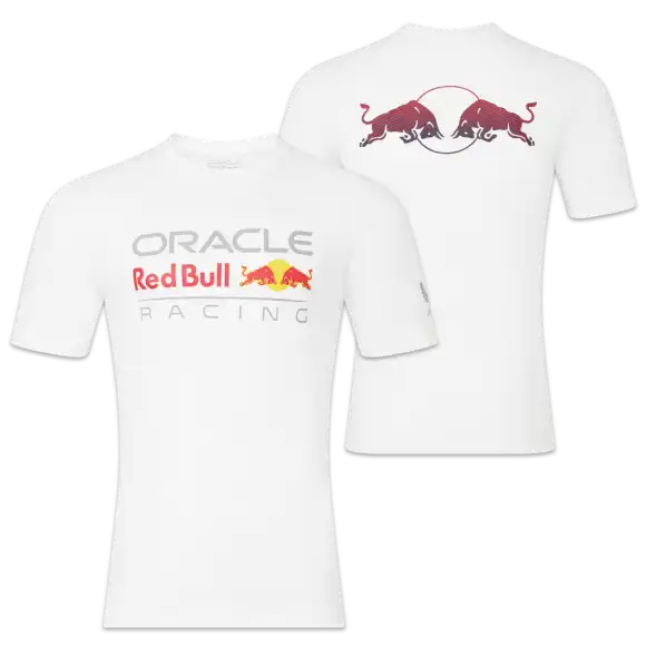 Red Bull Racing T-shirt – M – Linear Graphic Bull T-Shirt Wit – Max Verstappen | Verstappen.com