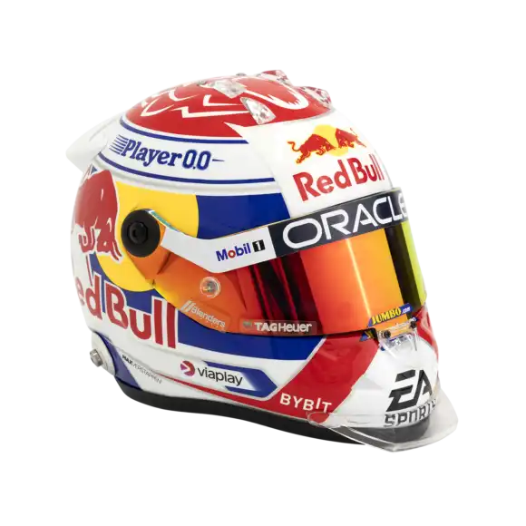 1:2 Retro helm 2023 Max Verstappen – Schaalmodel – Red Bull Racing | Verstappen.com