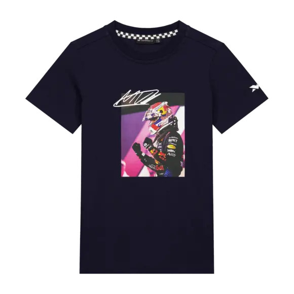 MV Kids – T-shirt Fotoprint – Navy – 110-116 – Max Verstappen | Verstappen.com