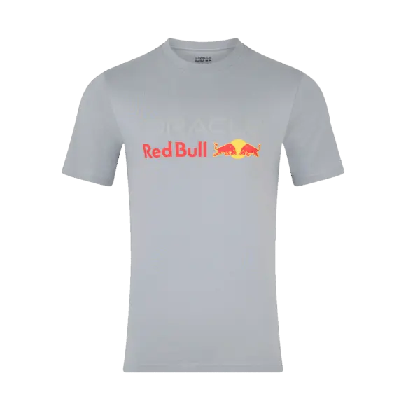 Red Bull Racing T-shirt – S – Large Front Logo T-shirt – Grijs – Max Verstappen | Verstappen.com