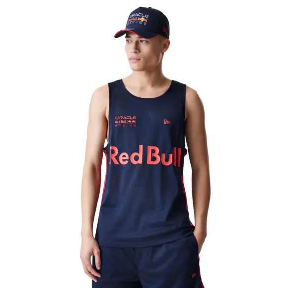 Red Bull Racing T-shirt – L – Basketball Mesh Tank – Navy – Max Verstappen | Verstappen.com