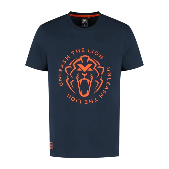T-Shirt – Navy – Unleash The Lion – S – Max Verstappen | Verstappen.com