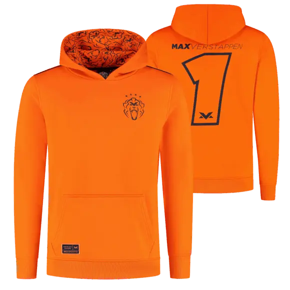Hoodie – Oranje – Unleash The Lion – S – Max Verstappen | Verstappen.com