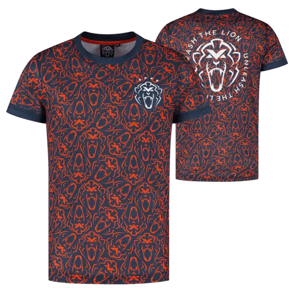 Orange Lion Sportshirt – Navy – Unleash The Lion – XXXL – Max Verstappen | Verstappen.com