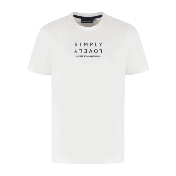 MV T-Shirt – Wit – Simply Lovely – Max Verstappen | Verstappen.com