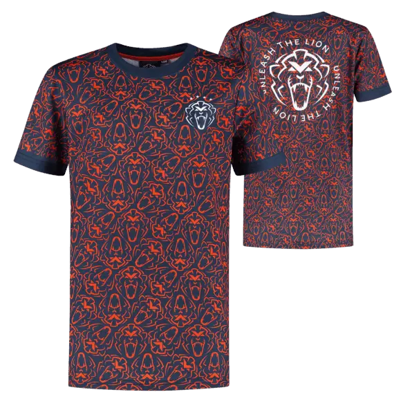 Kids – Orange Lion Sportshirt – Unleash The Lion – 164-170 – Max Verstappen | Verstappen.com