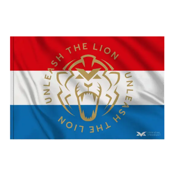 Vlag – 150 x 225 – Unleash The Lion – 150 x 225 – Max Verstappen | Verstappen.com