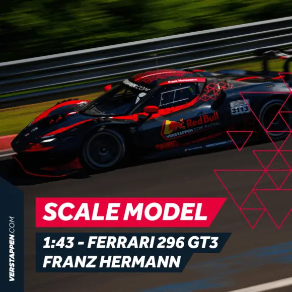 1:43 Ferrari 296 GT3 – Franz Hermann – Verstappen.com Racing Test – 1:43 – Max Verstappen | Verstappen.com