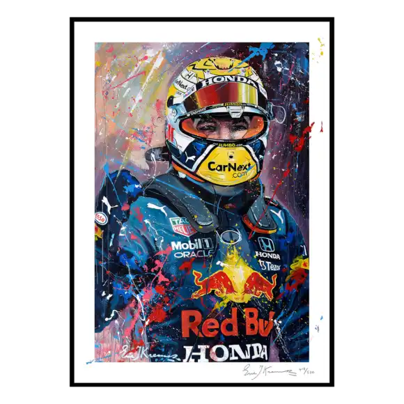 Austrian Victories 2021 – 50 x 70 cm – Max Verstappen | Verstappen.com