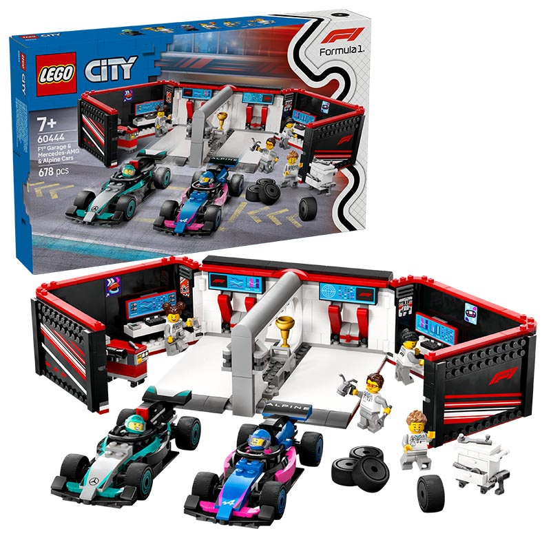 LEGO City – F1 Garage & Mercedes-AMG & Alpine Cars 60444