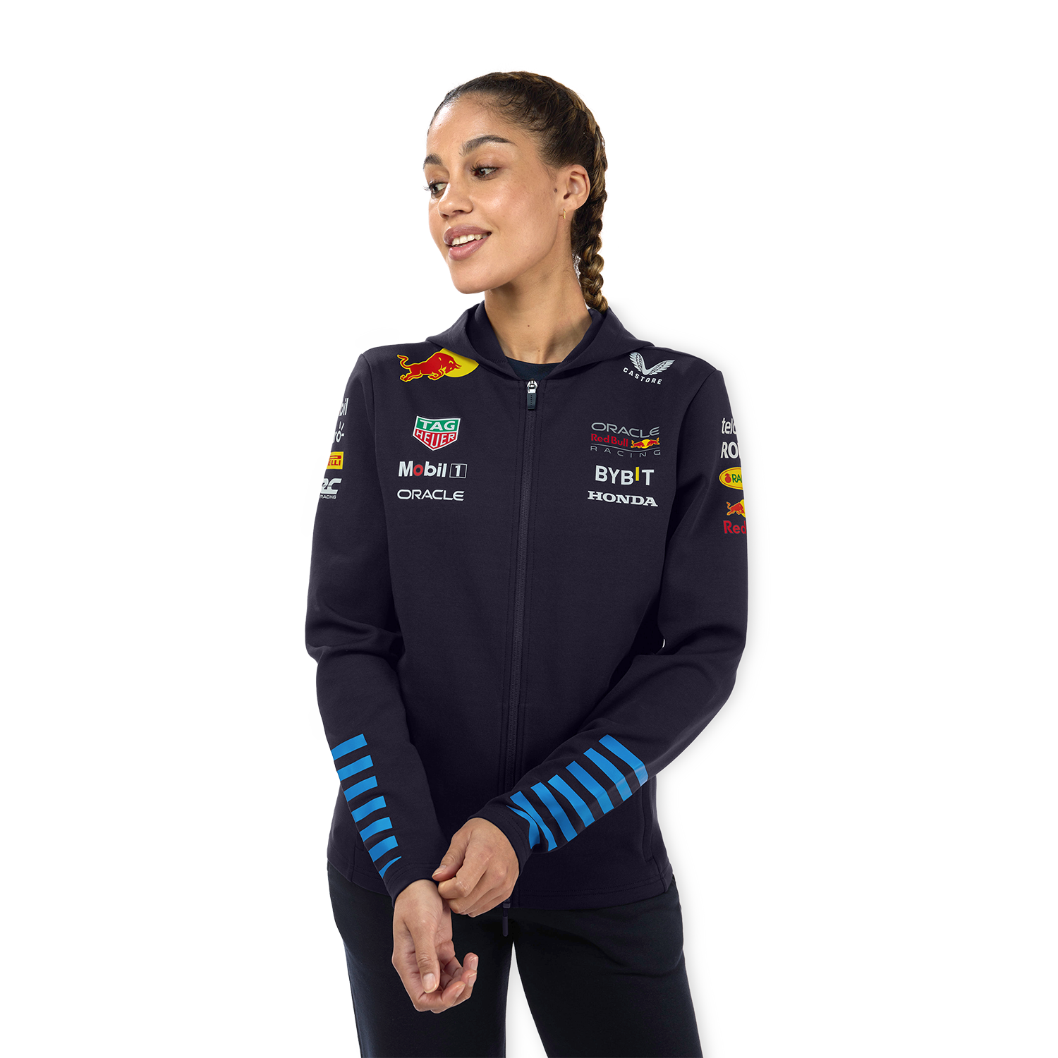 Red Bull Racing Vesten – XS – Team Full Zip Hoodie 2024 – Dames – Max Verstappen