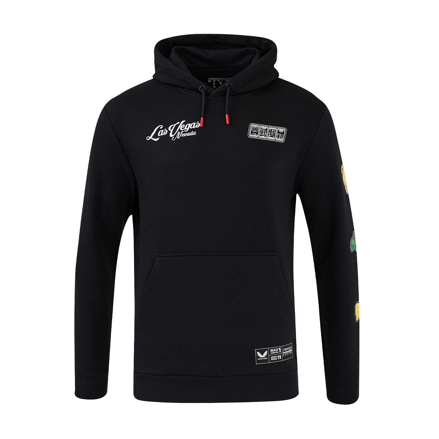 Red Bull Racing Truien – M – Las Vegas Hoodie – Caviar Black – Max Verstappen