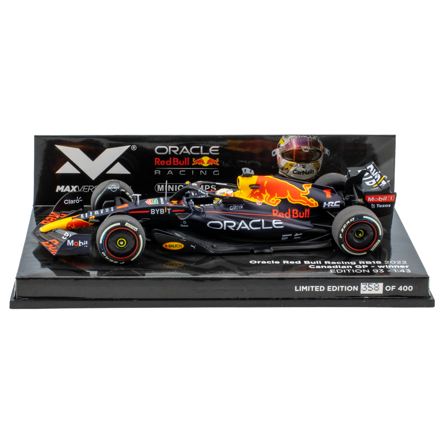 1:43 RB18 GP Canada 2022 – Winnaar Max Verstappen – Schaalmodel – Red Bull Racing