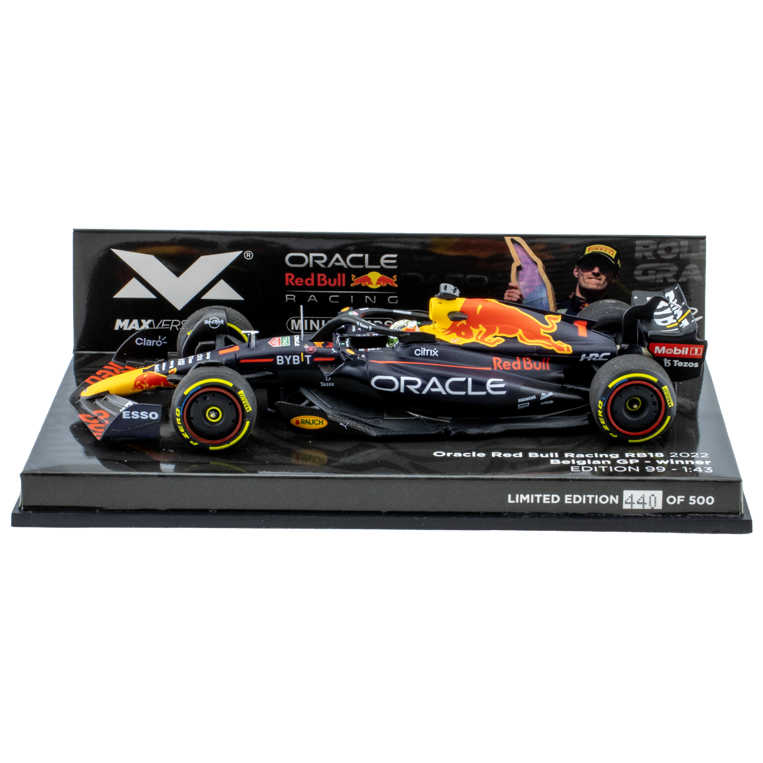 1:43 RB18 GP Spa 2022 – Winnaar Max Verstappen – Schaalmodel – Red Bull Racing