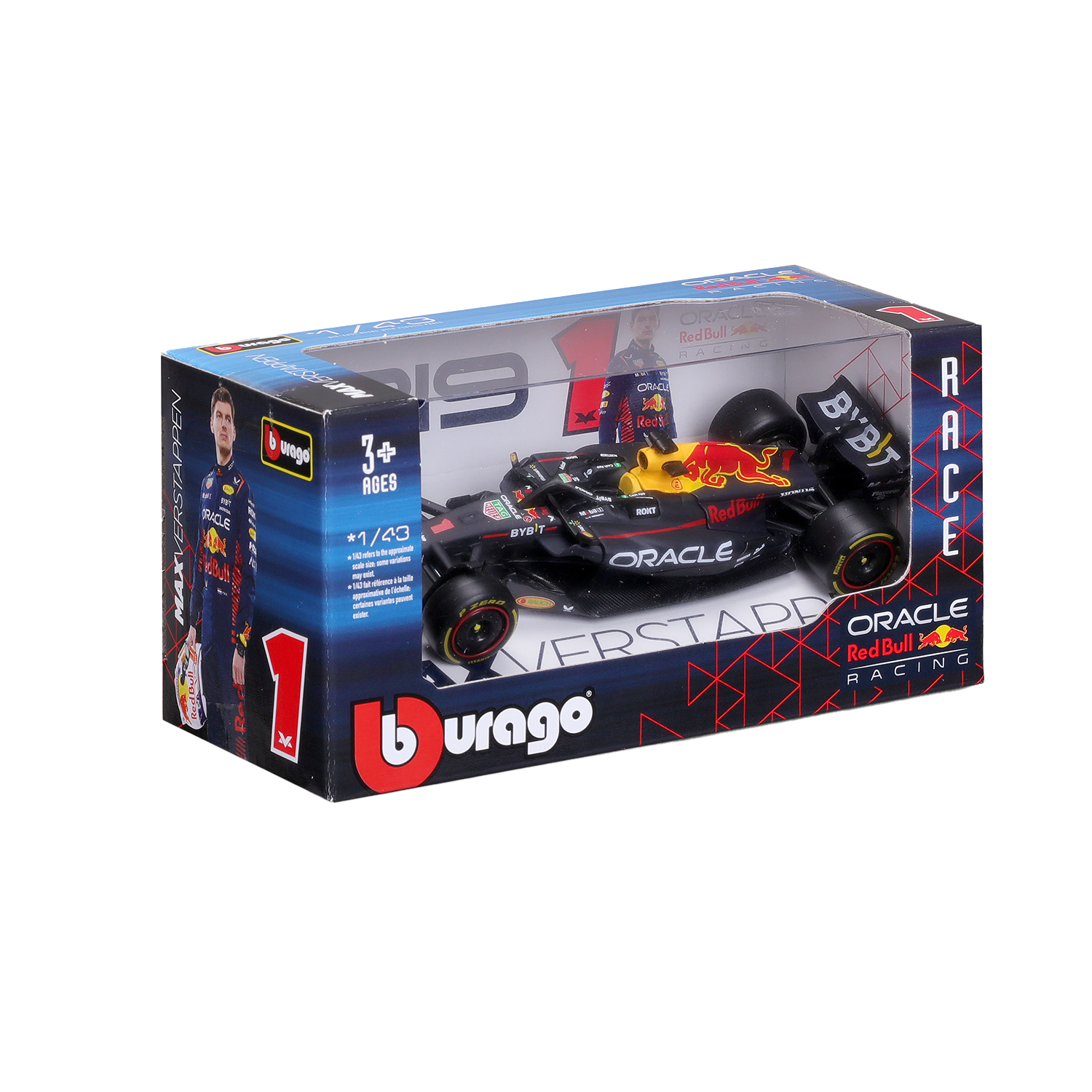1:43 – RB19 2023 Bburago speelgoedauto – Max Verstappen