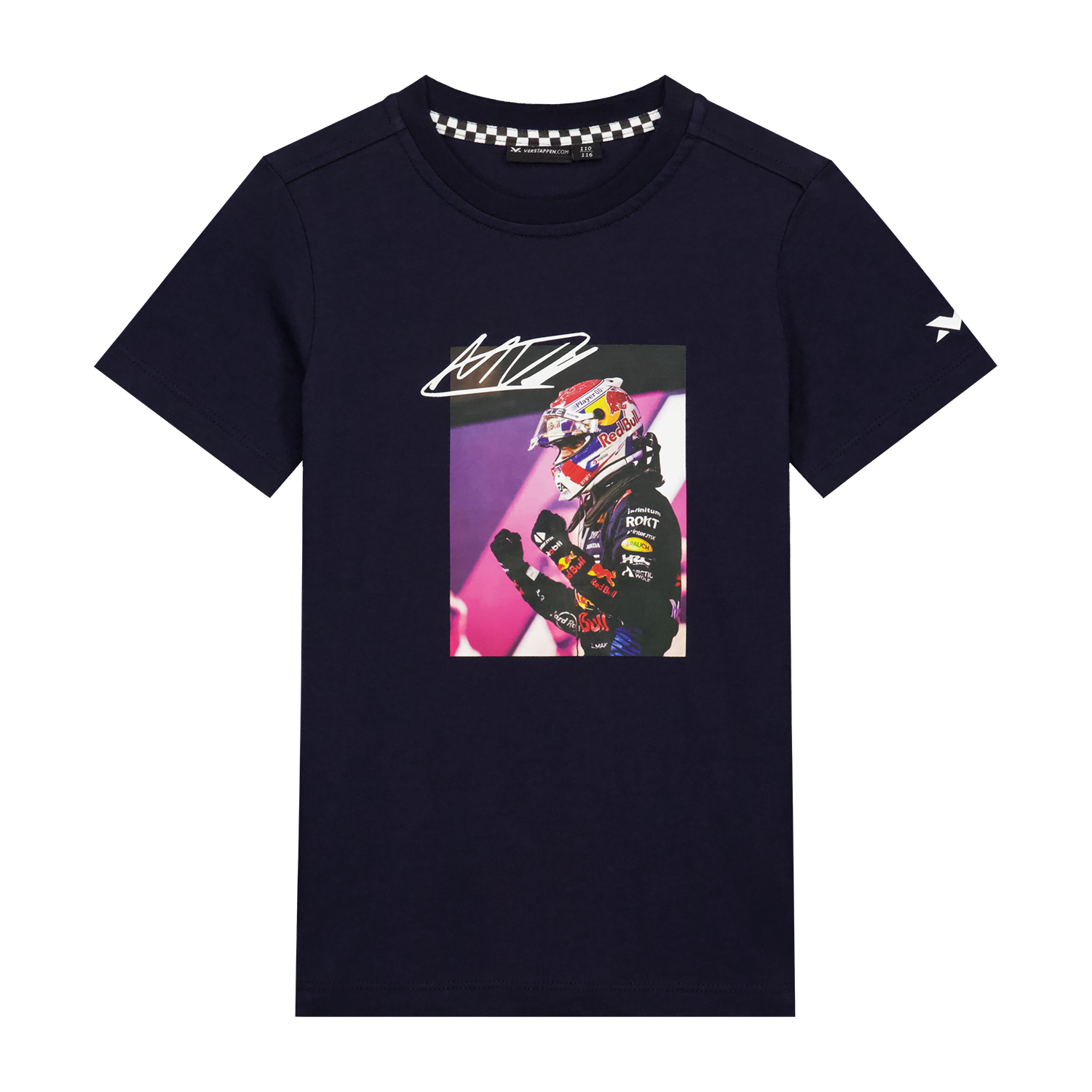 MV Kids – T-shirt Fotoprint – Navy – 146-152 – Max Verstappen