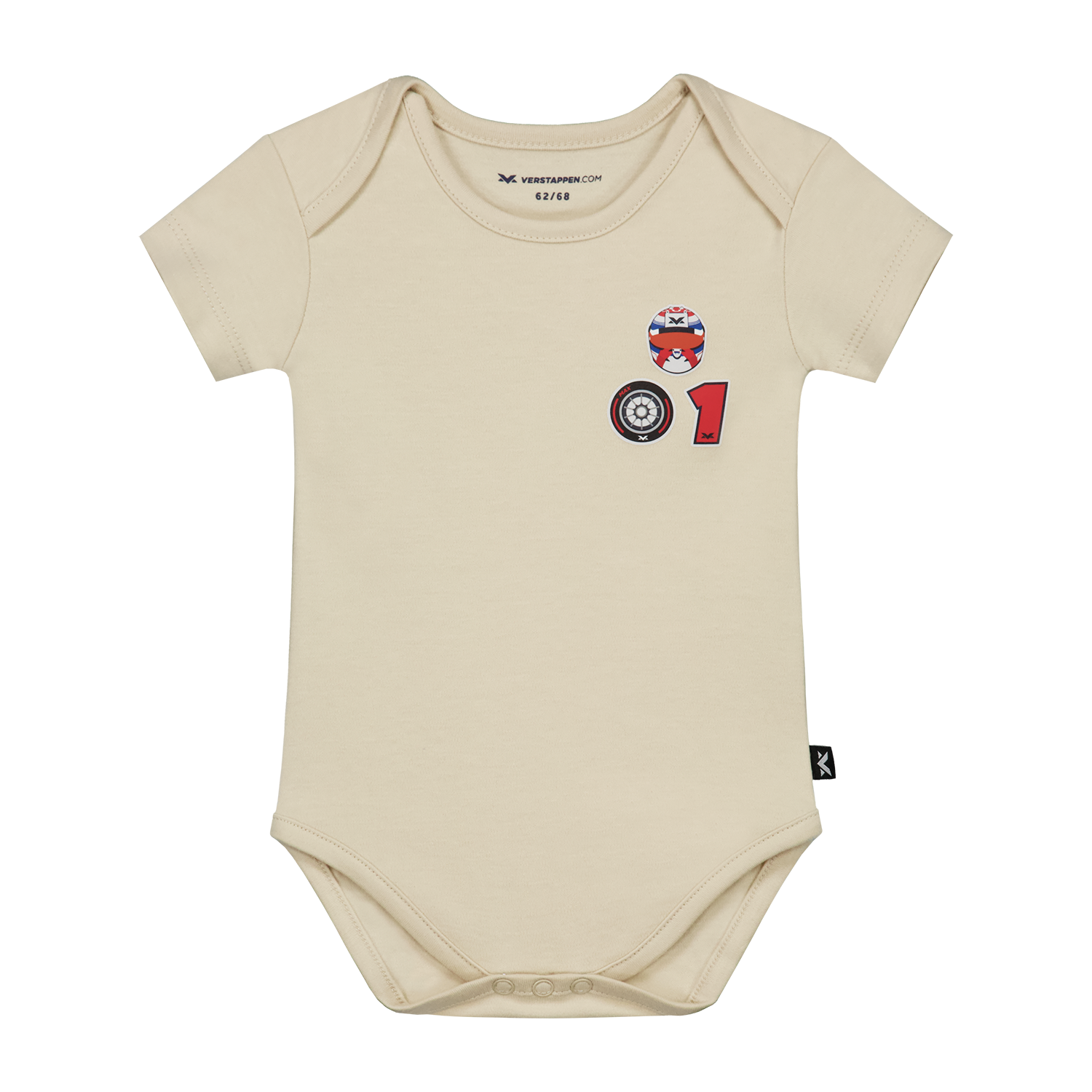 MV Baby – Romper – Short Sleeve – Creme – 62 / 68 – Max Verstappen