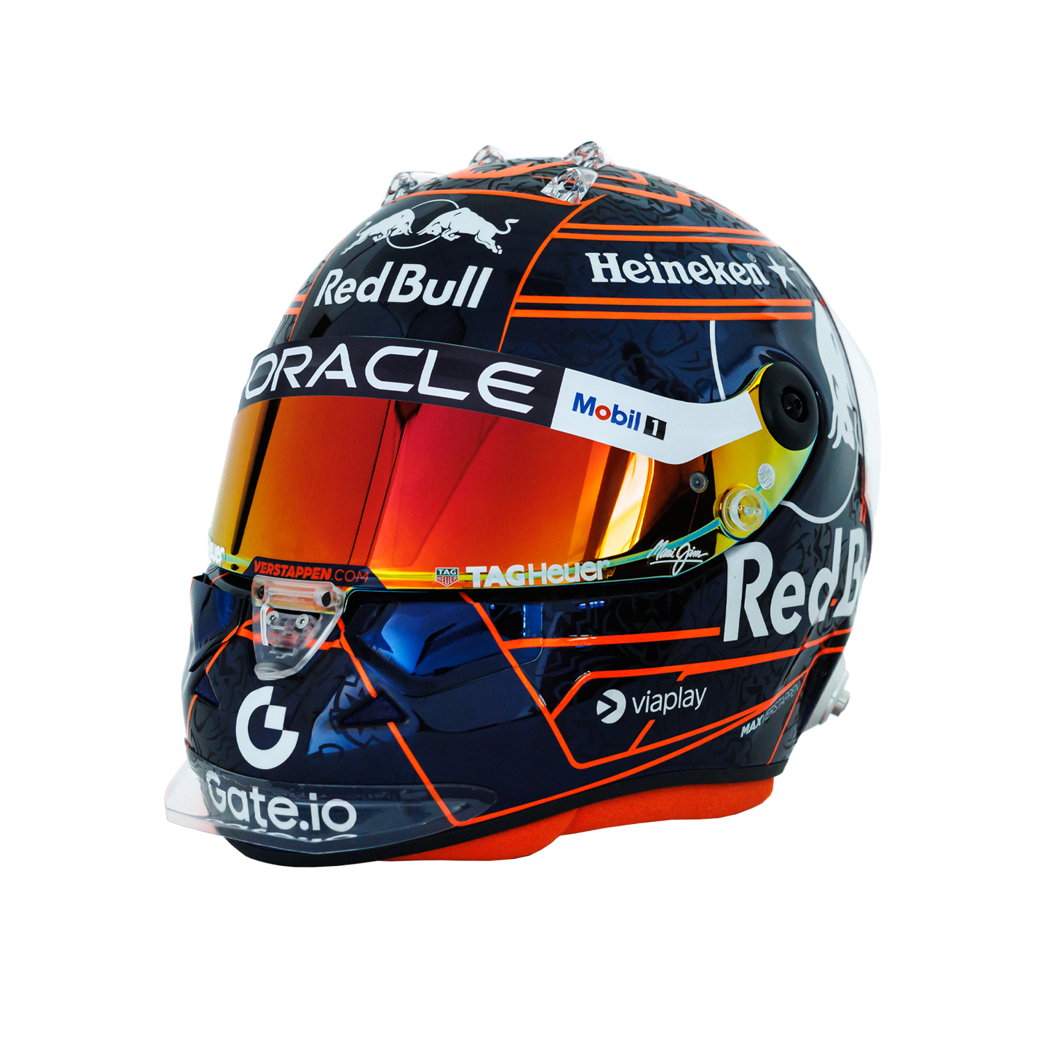1:4 – Orange Lion Helm 2025 – Max Verstappen – Schaalmodel – Red Bull Racing