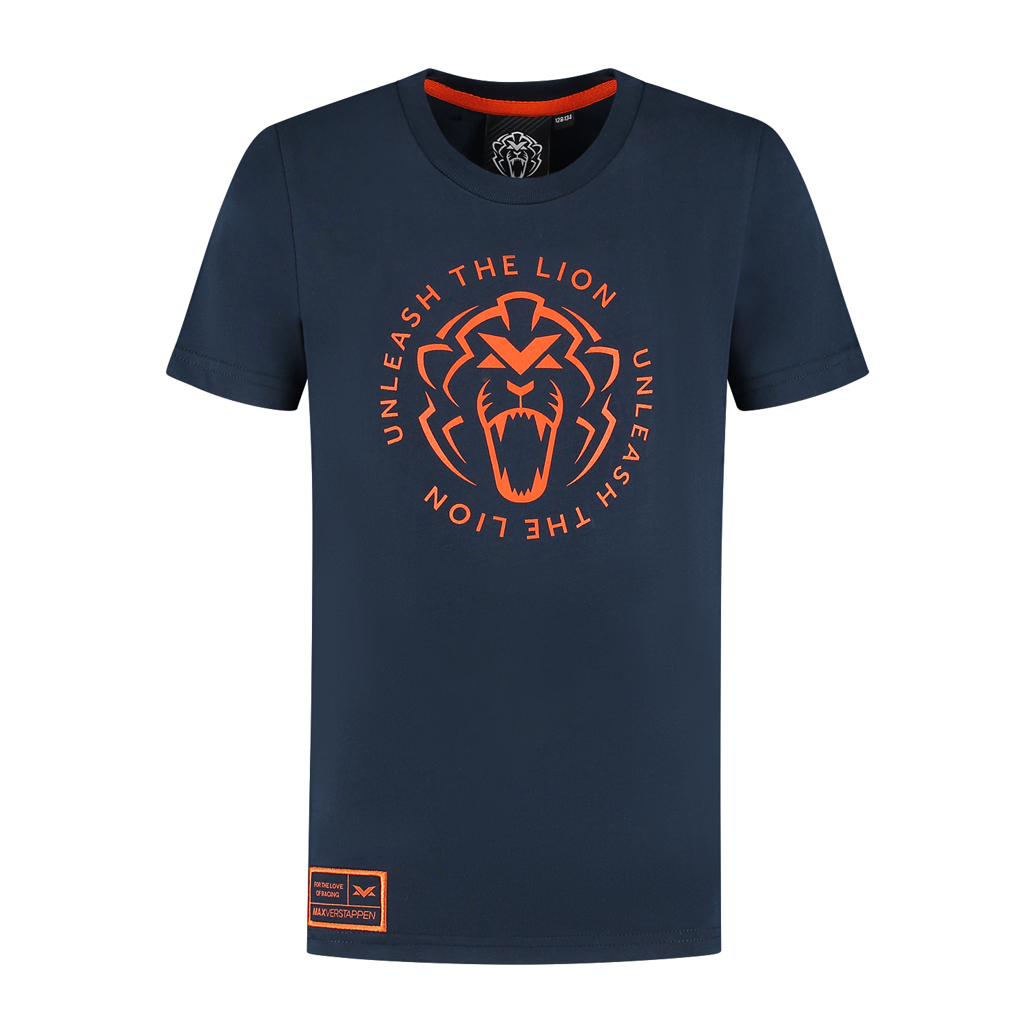 Kids – T-Shirt – Navy – Unleash The Lion – 128-134 – Max Verstappen