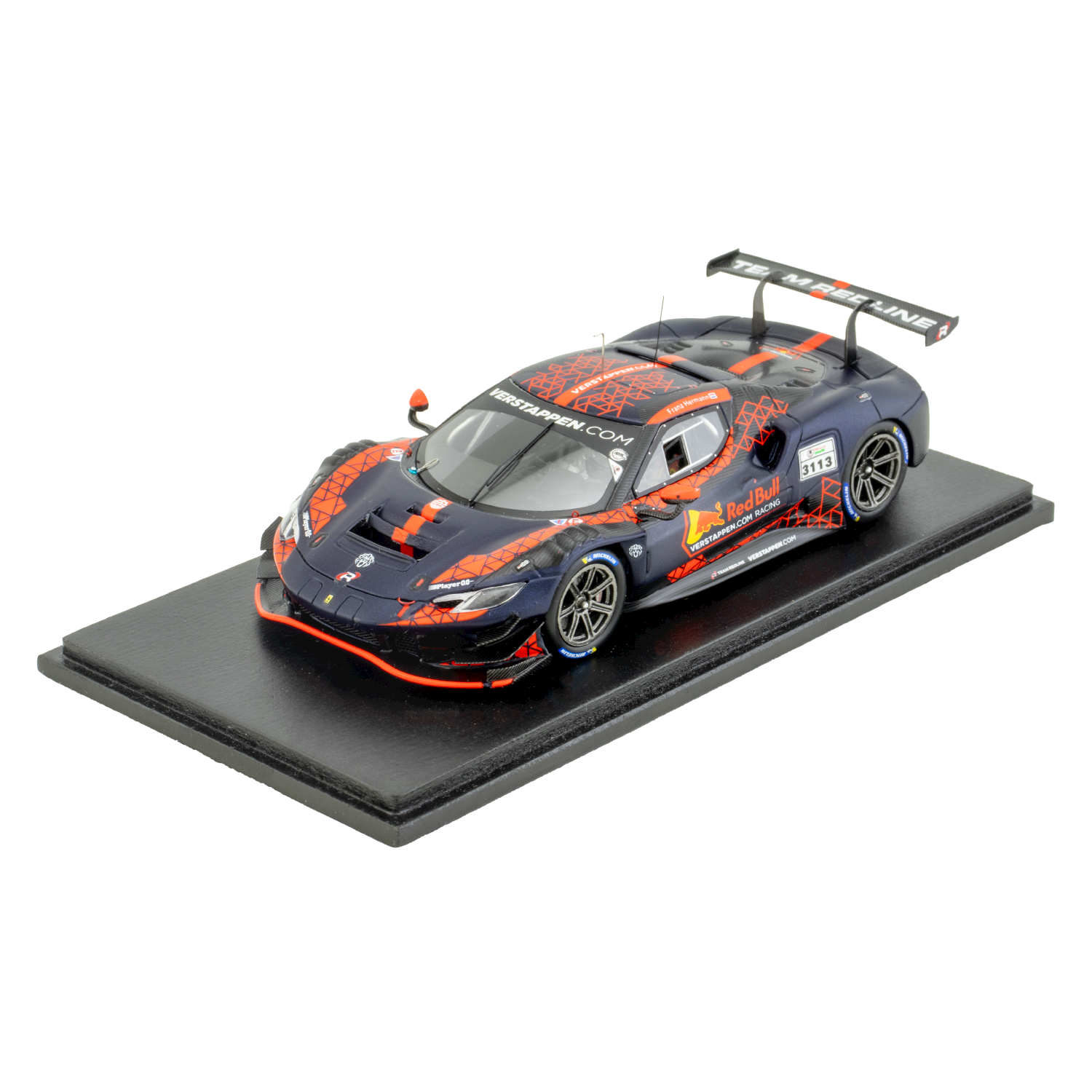 1:43 Ferrari 296 GT3 – Franz Hermann – Verstappen.com Racing Test – Schaalmodel – 1:43 – Max Verstappen