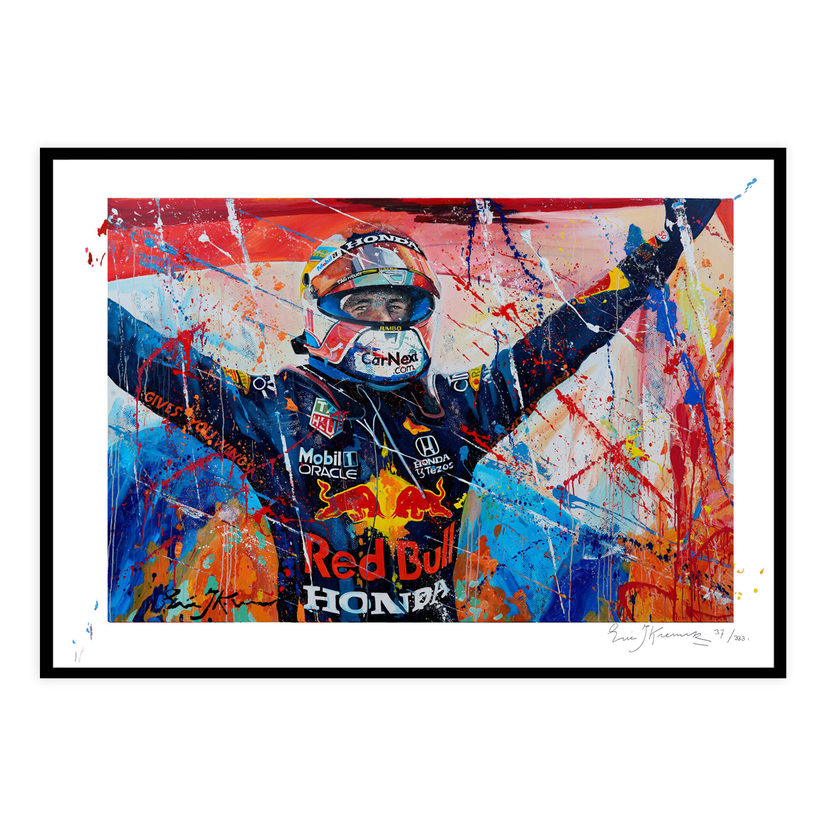 Dutch GP 2021 Podium P1 – 70 x 50 cm – Max Verstappen