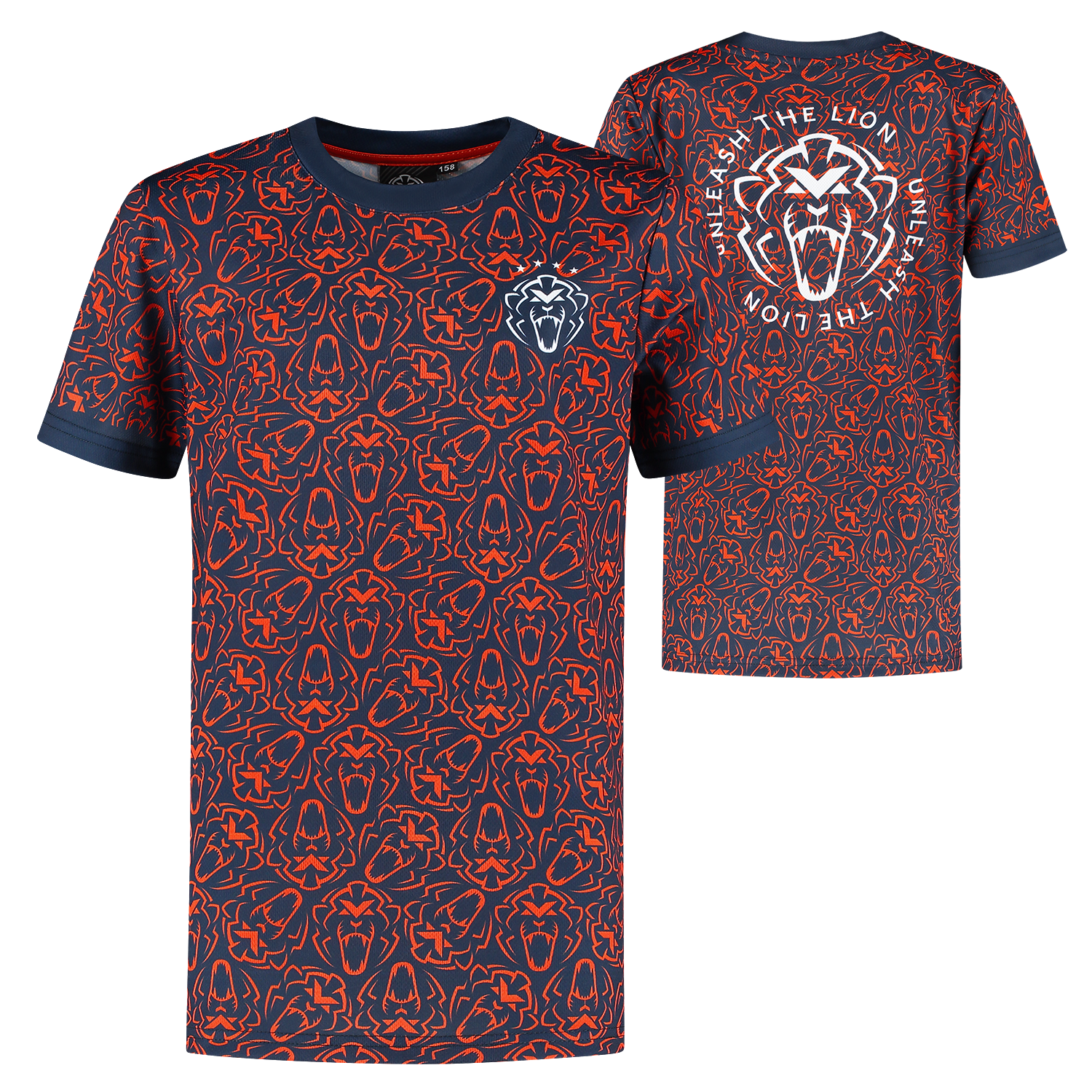 Kids – Orange Lion Sportshirt – Unleash The Lion – 128-134 – Max Verstappen