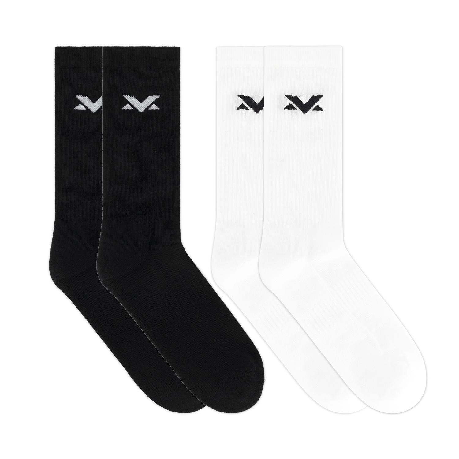 MV Sokken 2-pack – Zwart/Wit – 47 – 50 – Max Verstappen