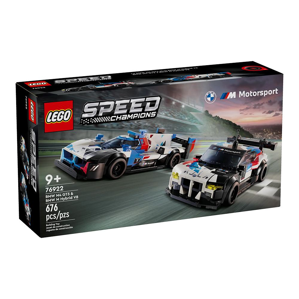 LEGO Speed Champions – BMW M4 GT3 & BMW M Hybrid V8 Race Cars 76922
