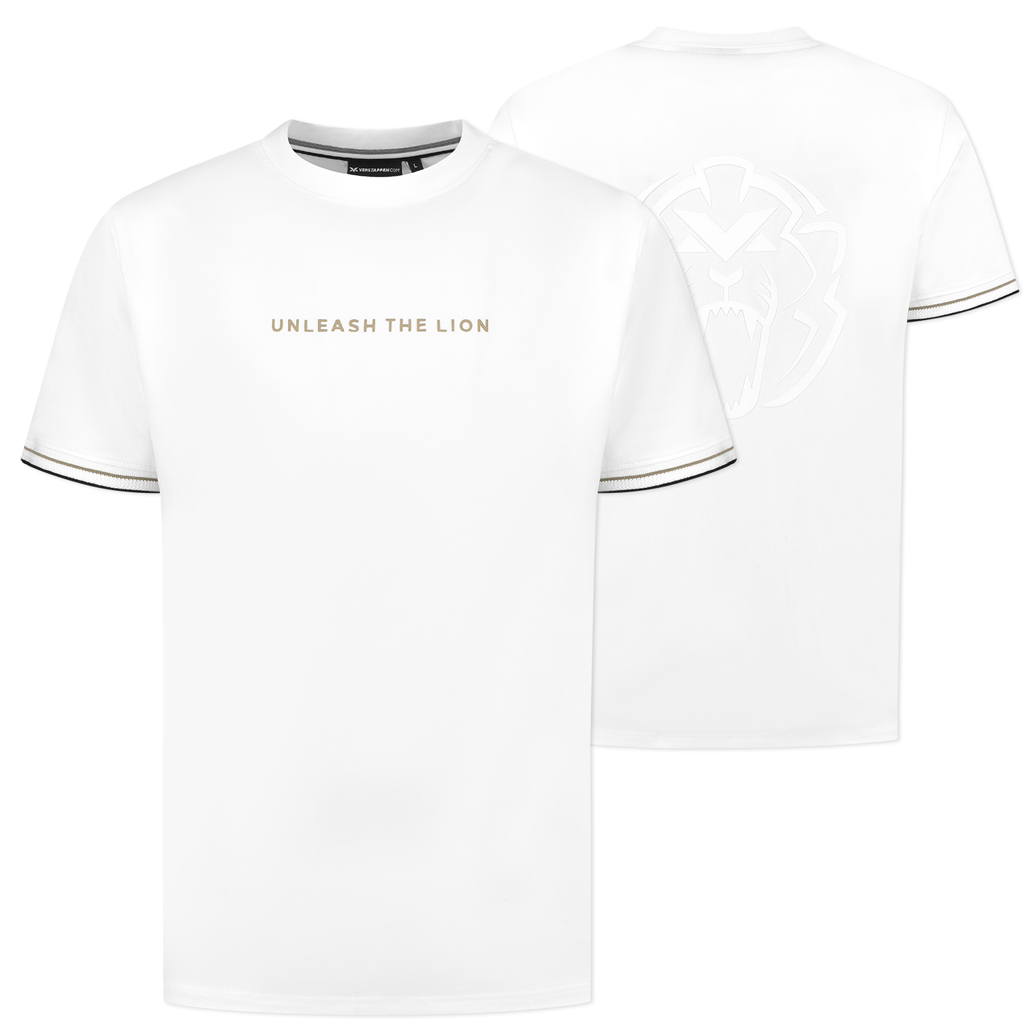 Unleash The Lion – T-shirt – Wit – M – Max Verstappen