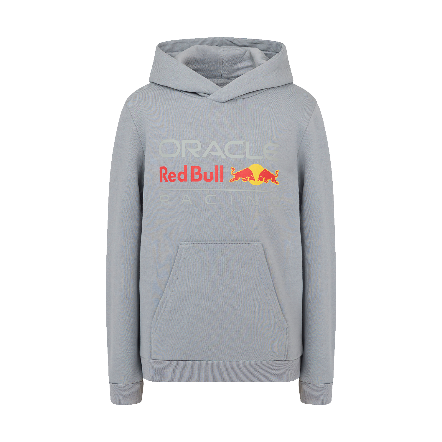Red Bull Racing Truien – 140-146 – Kids – Large Front Logo Hoodie – Grijs – Max Verstappen