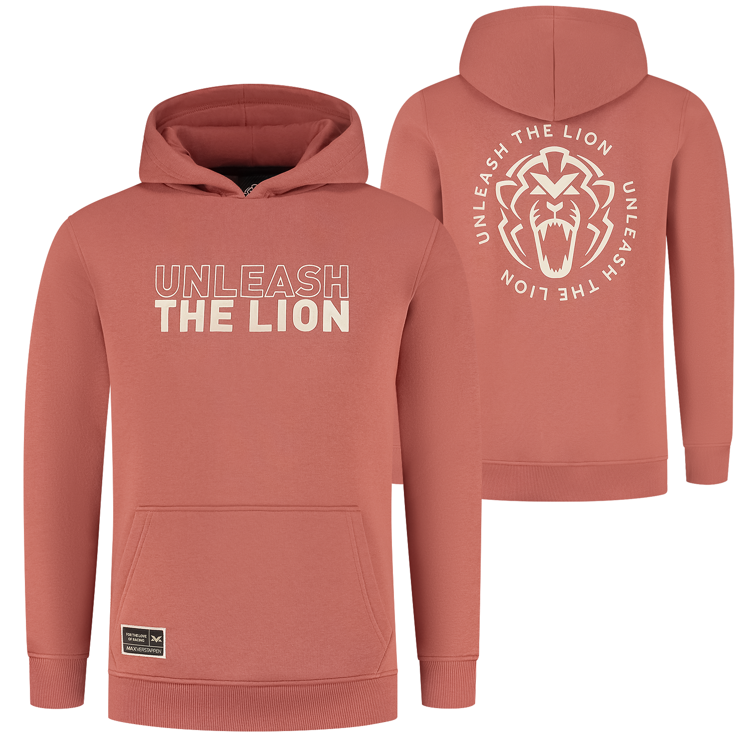 Hoodie – Copper – Unleash The Lion – XXL – Max Verstappen