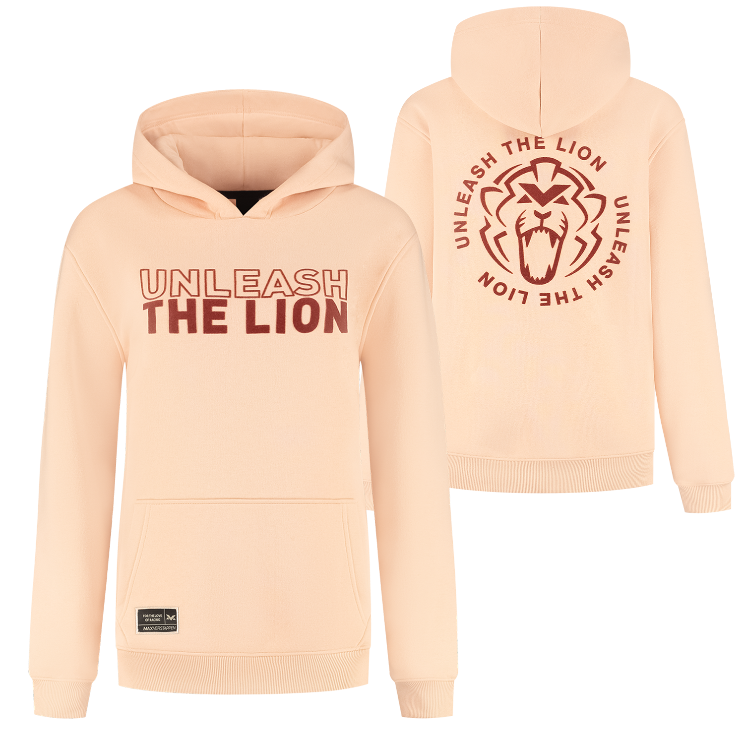 Hoodie – Peach – Unleash The Lion – XXXXL – Max Verstappen