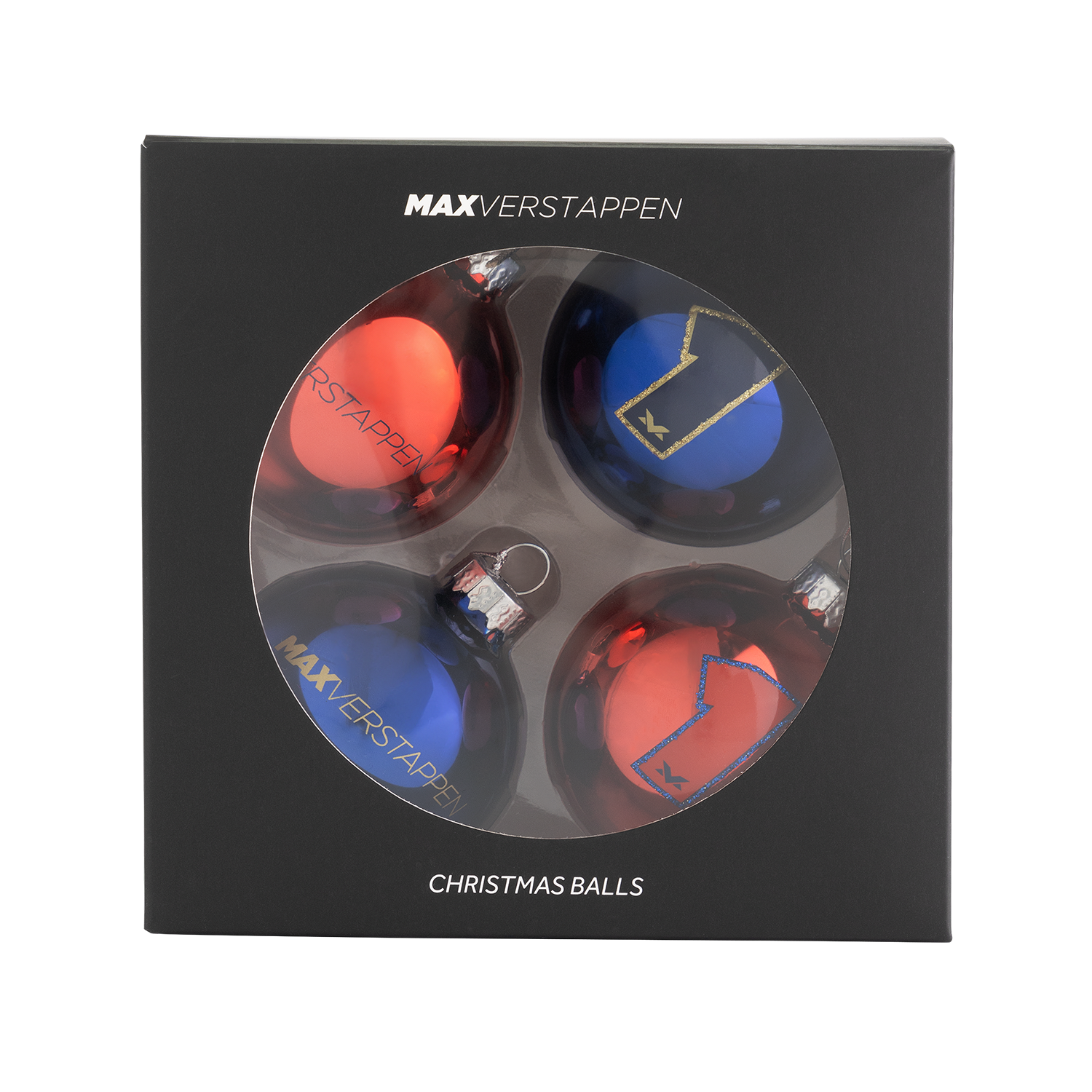 Kerstballen 4-pack – Max Verstappen