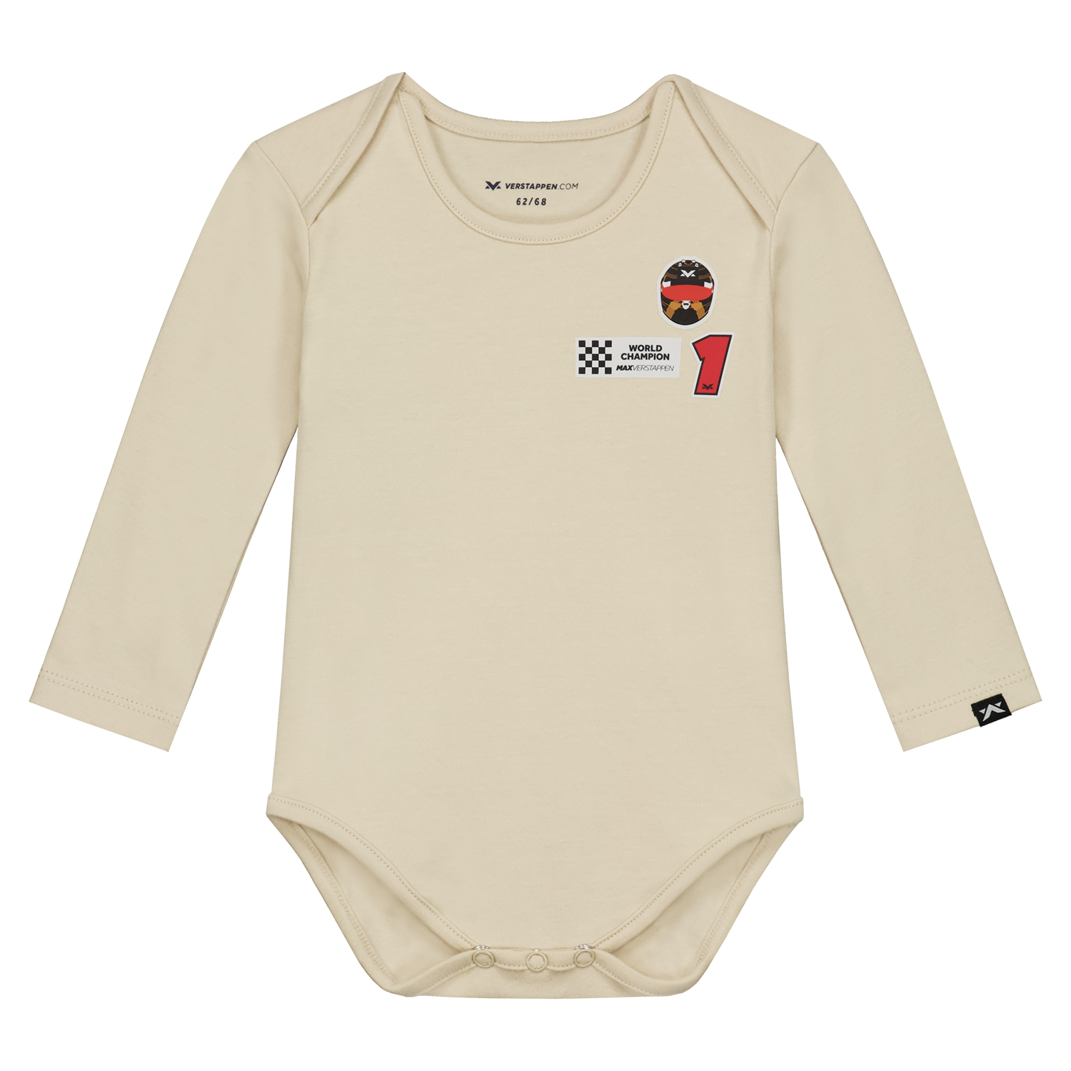 MV Baby – Romper – Longsleeve – Creme – 74 / 80 – Max Verstappen