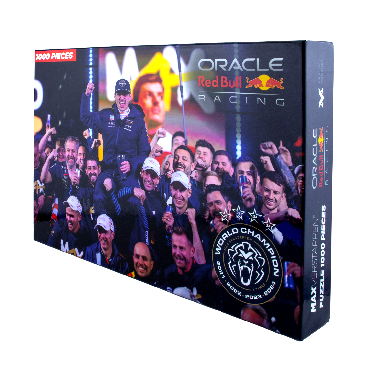 Wereldkampioen 2024 – Puzzel 1000 stukjes – Max Verstappen – Meerkleurig – One size