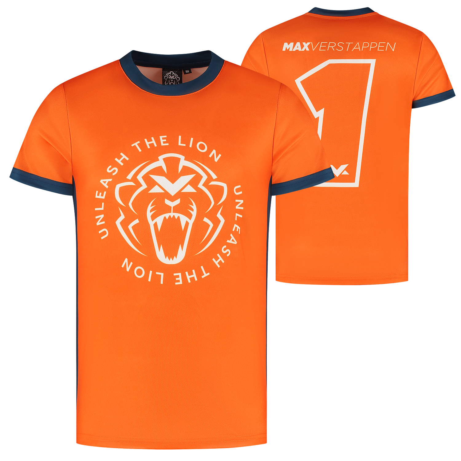 Sportshirt – Oranje – Unleash The Lion – L – Max Verstappen