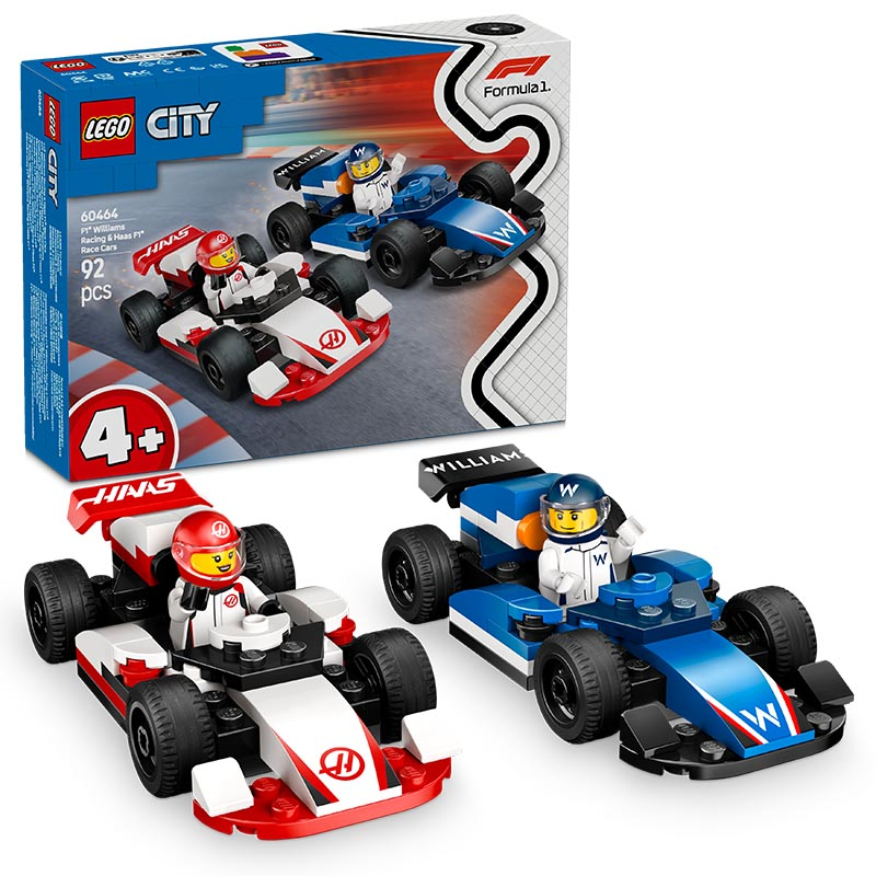 LEGO City – F1 Williams Racing & Haas F1 Race Cars 60464